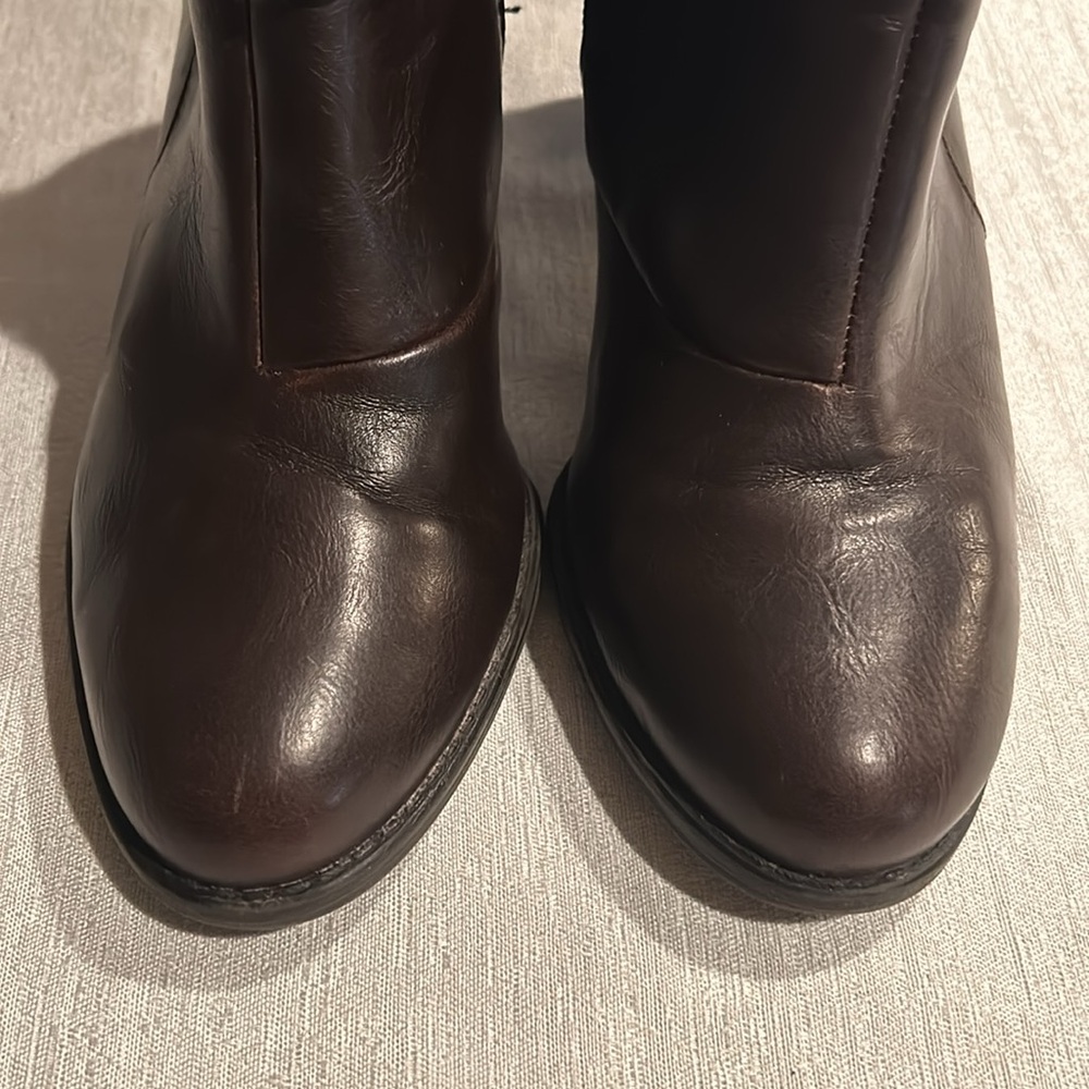 Life Stride ‘Yohanna’ Deep Dark Brown Ankle Booties Braided Trim Size 6.5 New - Picture 8 of 15